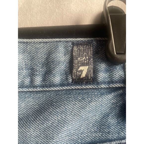 7 for all mankind - Medium Wash Cutoff Shorts - Size 28 - Picture 3 of 7